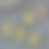 Perles cristal goutte verre jaune 10x12.5mm, x10 (g4193)