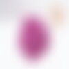 Sable verre rose fuchsia métallisé 1-1.5mm, x10gr (g1460)