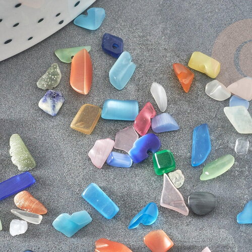 Sable verre multicolore 2.5~5mm, x20gr (g5191)