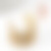 Bagues réglables dentelle laiton brut 19mm, x1 (g0510)