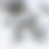 Embout cordon lunettes noir doré x20 (g4754)