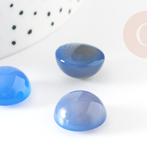 Cabochon jade bleu roi, cabochon jade naturel bleu,cabochon pierre, pierre naturelle, 14mm, x1 g5061