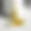 Pompon doré ,pompon décoration, scrapbooking,pompon soie, accessoire,longueur 4.8cm, x1 g1618