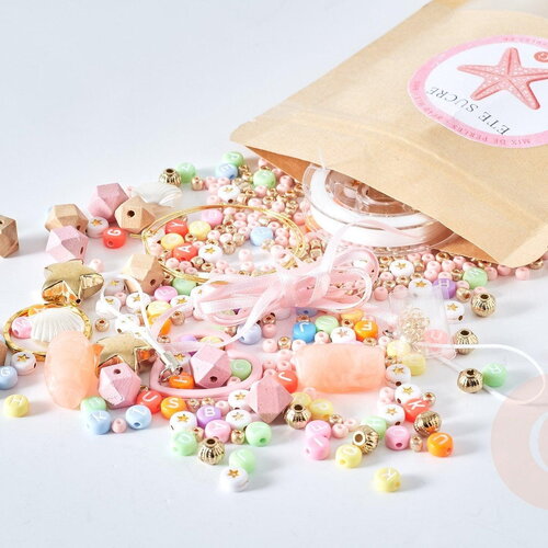 Kit mix de perles pastel ete sucré x1 (g8165)