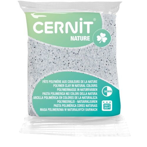 Pâte polymère cernit nature - gris granit x56g (g10464)