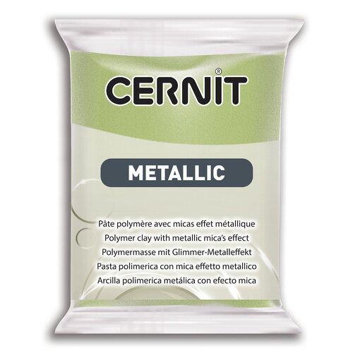 Pâte polymère cernit metallic - or vert x56g (g10456)