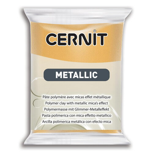 Pâte polymère cernit metallic - or x56g (g10452)