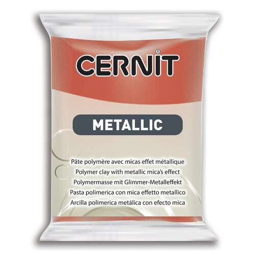 Pâte polymère cernit metallic - cuivre x56g (g10451)