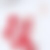 Perle goutte verre rouge foncé 9mm, perle cristal , x10 (g7563)