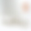Perle rondelle en plastique platine 5x7mm, x 6 grammes (g10028)