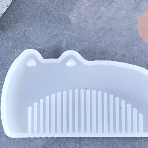 Moule pour peigne chat résine, un moule en silicone pour réaliser des bijoux avec inclusion en résine,10.9cm x1 g4180