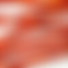 Perle tube cornaline agate naturelle, pierre naturelle, 16-18mm, fil de 39cm, x1 (g5186)