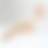 Support barrette pince doré sans plateau 60mm, x2 (g3314)