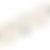 Chaine perle agate mousse naturelle laiton doré 18k, chaine création bijoux pierre naturelle chaine lunettes,7x2mm,le mètre g5444