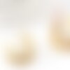 Bague réglable dentelle fine laiton brut,creation bijoux,bague laiton brut,bijou fin,support bague,bague femme,19mm, x2 g0512