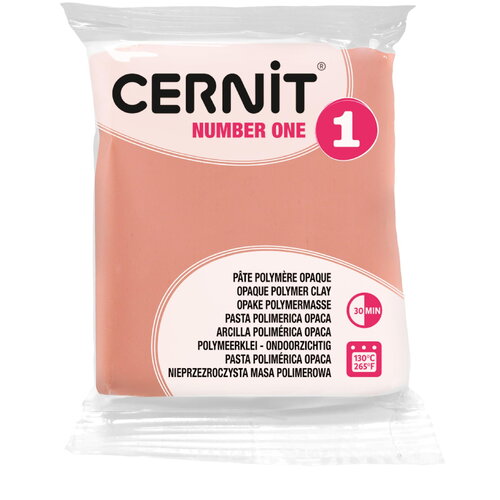 Pâte polymère cernit number one opaque - rose anglais x56g (g10424)