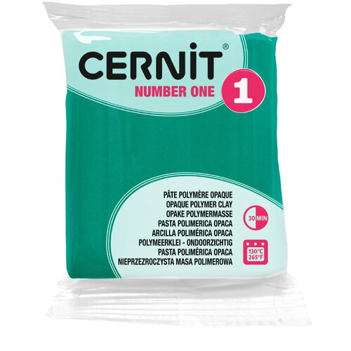 Pâte polymère cernit number one opaque - vert x56g (g10432)