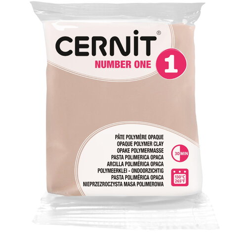 Pâte polymère cernit number one opaque - rose beige x56g (g10422)