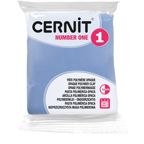 Pâte polymère cernit number one opaque - bleu pervenche x56g (g10438)