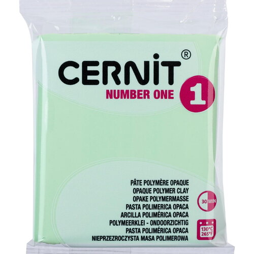 Pâte polymère cernit number one opaque - vert amande x56g (g10430)