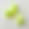 Perle goutte howlite naturel teinté jaune-vert 25mm, perle pierre création bijoux, x5 g2796