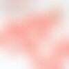 Grosses perles rocaille rose clair 4mm,perles rocaille rose opaque, perles verre, x10g (g5392)