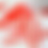 Perles rocaille tube, perles rocaille rouge,verre rouge, long tube,perle tube rouge, 28mm, x 10gr g4390