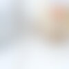Cordon tressé blanc beige fil doré 1.5mm-2mm, x1 mètre (g6069)