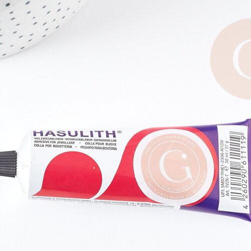 Colle pour bijoux transparente 30ml hasulith, x1 tube (g8131)