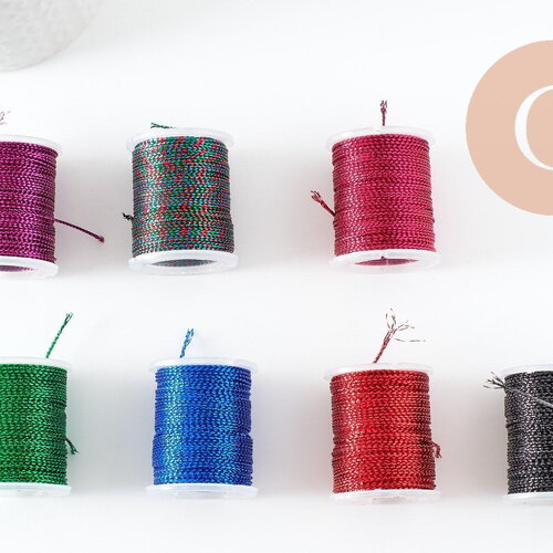 Cordon fil métallique,ruban mariage, largeur 1mm,bobine de 10 mètres, x1 g3347