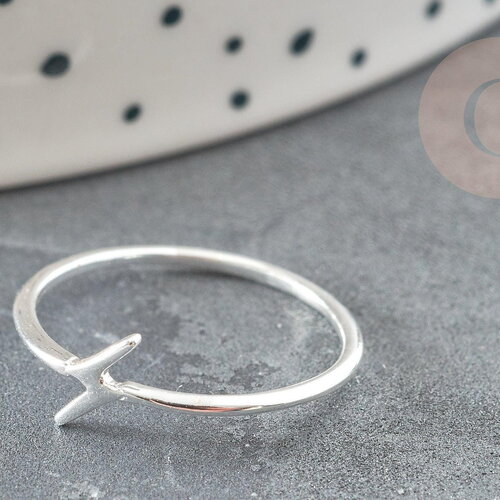 Bague fine éclair argent 925 massif 24mm, x1 (g9139)