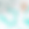 Cabochon rond jade naturel bleu turquoise 4mm, cabochon pierre naturelle, x1 (g9968)