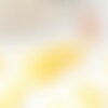 Cabochon rond jade naturel jaune 4mm, cabochon pierre naturelle, x1 (g9957)