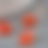 Cabochon ovale cornaline naturelle orange 10x14mm, x1 (g2020)