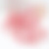 Grosses perles rocaille rose mat 4mm,perles rocaille rose opaque perles verre, x10g (g3735)
