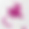 Grosses perles rocaille rose fuchsia 4mm,perles rocaille rose opaque, création bijoux , x10 gr (g3737)