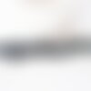 Perles chips de coquillage noir, coquillage naturel, 75 perles, fil de 40 cm, x1 (g1052)