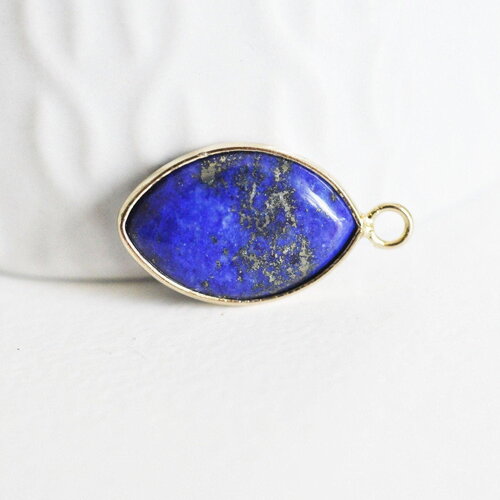 Pendentif goutte lapis lazuli, pendentif bijou pierre naturelle, pendentif pierre naturelle,lapis lazulis naturel,25mm l'unite, g5212