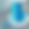 Cordon bleu turquoise or 1.5mm, x1 mètre (g3763)