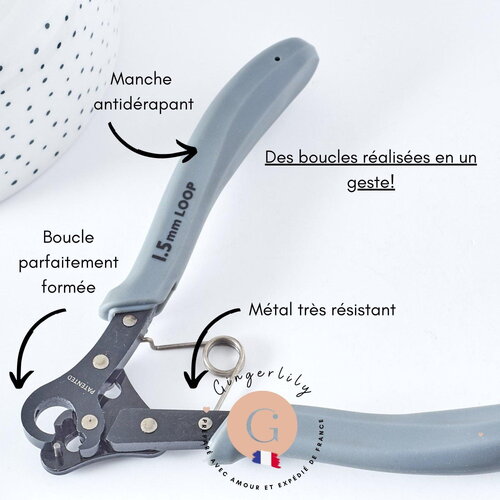 Pince à former des boucles 1.5mm - one step looper beadsmith, x1 (g8754)