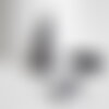 Pompon gris foncé coton,décoration pompon,accessoire coton, coton gris,25-31mm, x5 g1668