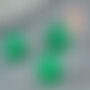 Cabochon rond jade malaisie teinté vert 10mm, cabochon création bijoux pierre, x1 g8663