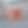 Cordon en coton tressé orange rouge bleu 1.2mm, cordon pour bijoux scrapbooking et fabrication bijoux, x1 mètre g9196