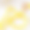 Perles toupies verre jaune facette 3mm, x1 fil de 38cm (g2669)
