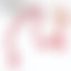 Perles toupies rouge foncé, perle cristal, perles rouge vif, verre facette,perle bicone,fil de35 cm x1 (g0613)