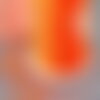 Cordon polyester orange fluorescent, fabrication bijoux,fourniture créative, scrapbooking, 0.7mm, x 5mètres g5814