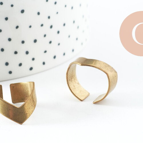 Bague réglable pointe large x2 (g0312)