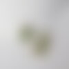 Pendentif goutte jade vert doré facettes,pendentif pierre,bijou pierre,pendentif pierre,jade vert naturel,pendentif jade,14mm,x2 ,g1614