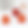 Cabochon rond cornaline naturelle orange 20mm, cabochon création bijoux pierre naturelle, x1 g9617