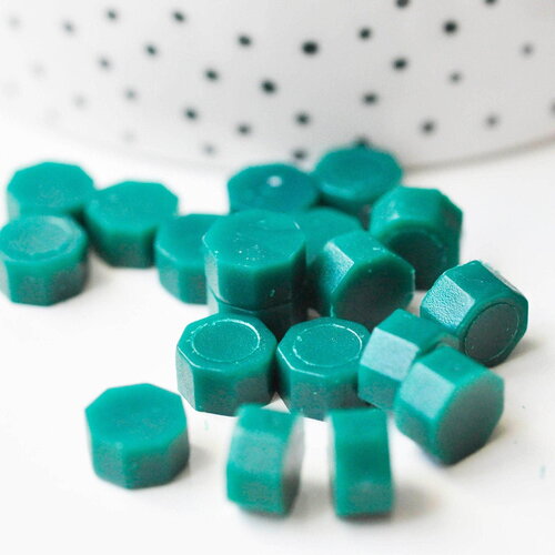 Granulés cire verte à cacheter, fourniture pour création de sceaux personnalisés pour sceaux et invitations de mariage diy, les 100,g3282